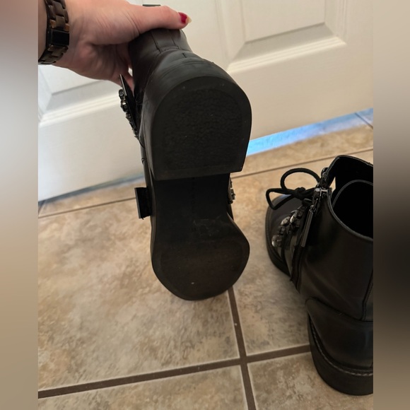 Rhinestone Combat Boots - Picture 7 of 8